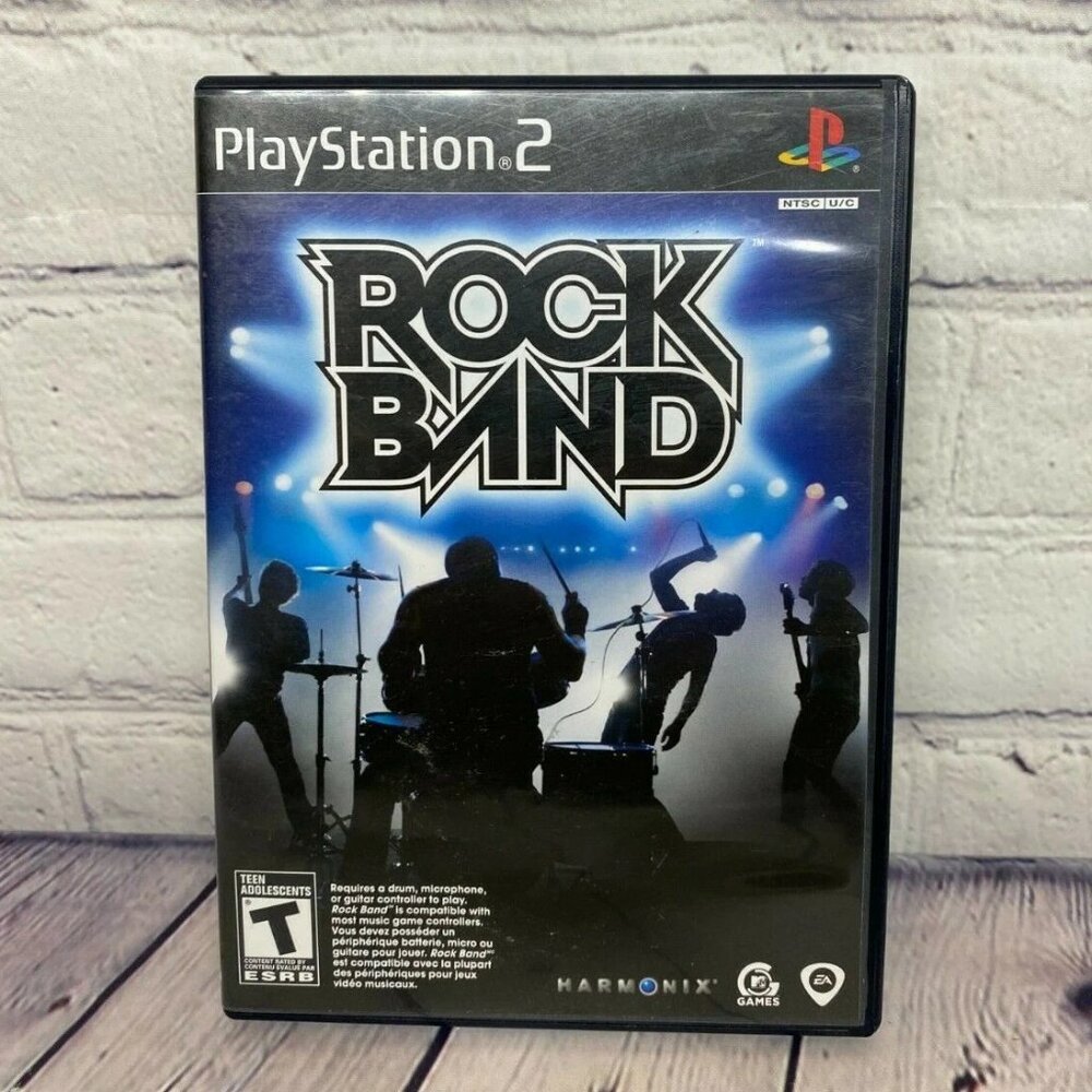 PS2 Rock Band Sony PlayStation 2 2007 Video Game - With Manual - Disc is MINT